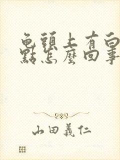 龟头上有白色脓点怎么回事