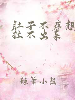 肚子不疼想拉屎拉不出来