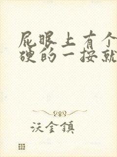 屁眼上有个包硬硬的一按就疼