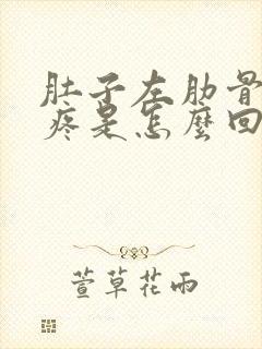 肚子左肋骨下面疼是怎么回事