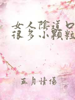 女人阴道口起了很多小颗粒