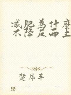 减肥为什么体重不降反而上升