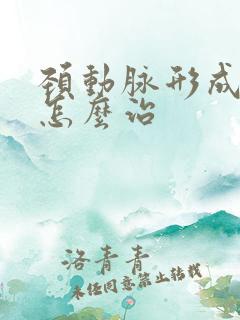 颈动脉形成斑块怎么治