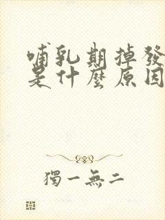 哺乳期掉发严重是什么原因