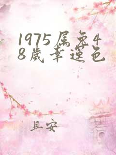 1975属兔48岁幸运色