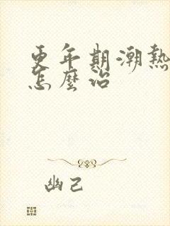 更年期潮热盗汗怎么治