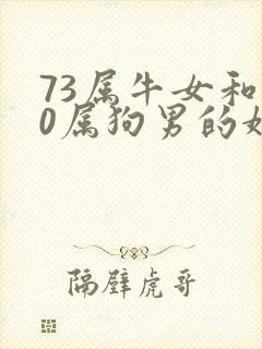 73属牛女和70属狗男的婚姻怎么样