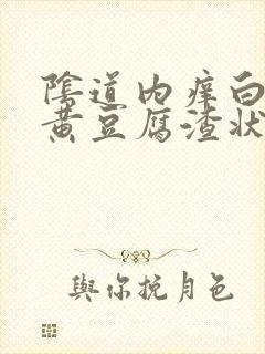 阴道内痒白带发黄豆腐渣状