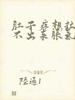 肚子疼想拉屎拉不出来胀气怎么回事