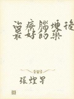 治疗脑埂后遗症最好的药