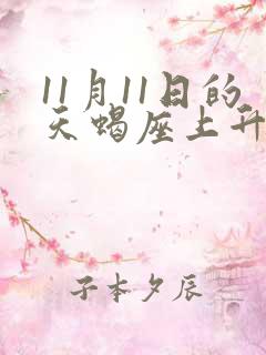 11月11日的天蝎座上升星座是什么