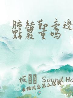 肺结节旁边有斑点严重吗