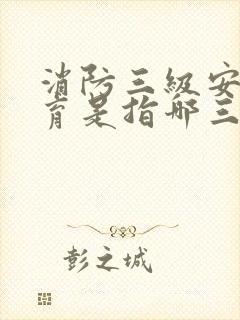 消防三级安全教育是指哪三级