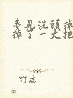 梦见洗头掉头发掉了一大把预示着什么