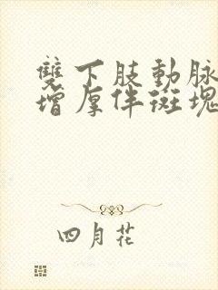 双下肢动脉中膜增厚伴斑块形成严重吗