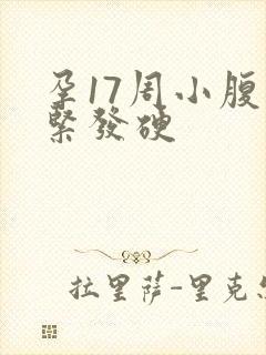 孕17周小腹发紧发硬