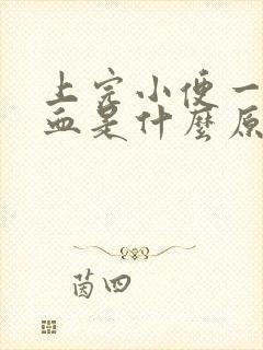 上完小便一擦有血是什么原因