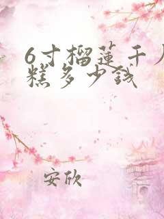 6寸榴莲千层蛋糕多少钱