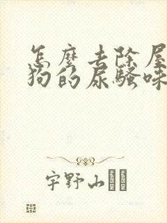 怎么去除屋里狗狗的尿骚味