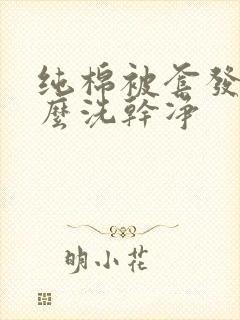 纯棉被套发黄怎么洗干净