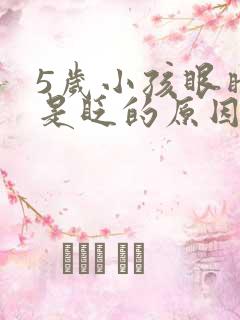 5岁小孩眼睛总是眨的原因