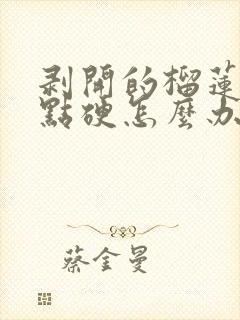 剥开的榴莲肉有点硬怎么办