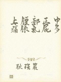 上腹部正中间疼痛胀气屁多