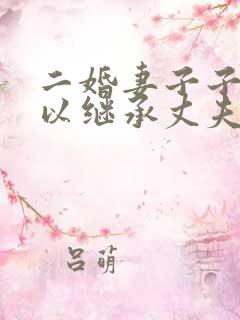 二婚妻子子女可以继承丈夫的婚前财产吗