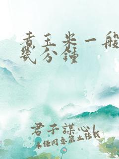 煮玉米一般要煮几分钟