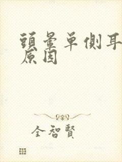 头晕单侧耳鸣的原因