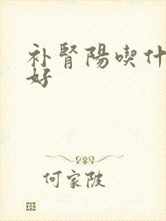 补肾阳吃什么药好