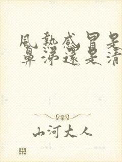 风热感冒是流黄鼻涕还是清鼻涕