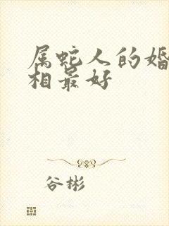 属蛇人的婚配属相最好