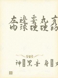 左边睾丸有个小肉球硬硬的