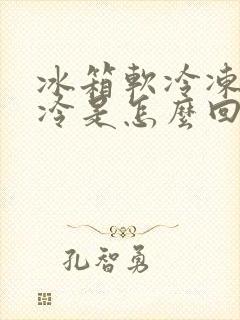 冰箱软冷冻不制冷是怎么回事