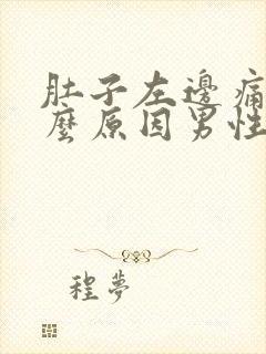 肚子左边痛是什么原因男性