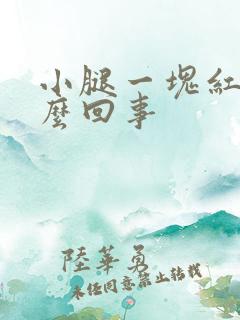 小腿一块红痒怎么回事