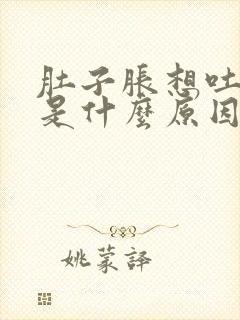 肚子胀想吐恶心是什么原因