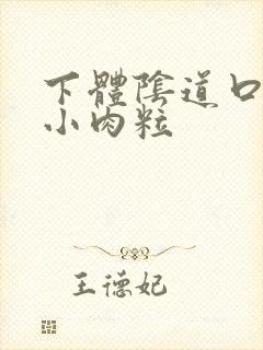 下体阴道口长的小肉粒