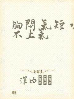 胸闷 气短 喘不上气