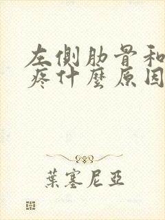 左侧肋骨和后背疼什么原因