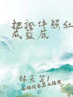 把证件照红底换成蓝底