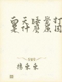 白天睡觉打呼噜是什么原因引起的