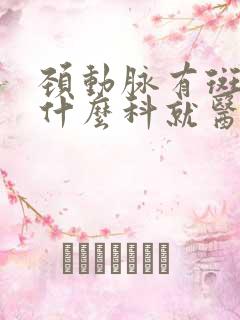 颈动脉有斑块挂什么科就医