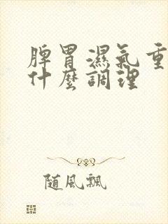 脾胃湿气重吃点什么调理