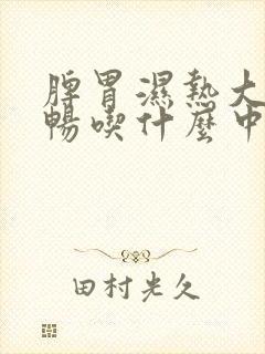 脾胃湿热大便不畅吃什么中成药