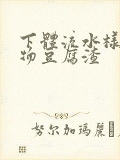 下体流水样分泌物豆腐渣