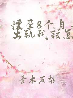 怀孕8个月老公出轨我该怎么办