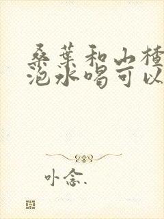 桑叶和山楂一起泡水喝可以吗