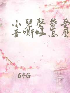 小儿声带受损声音嘶哑怎么办